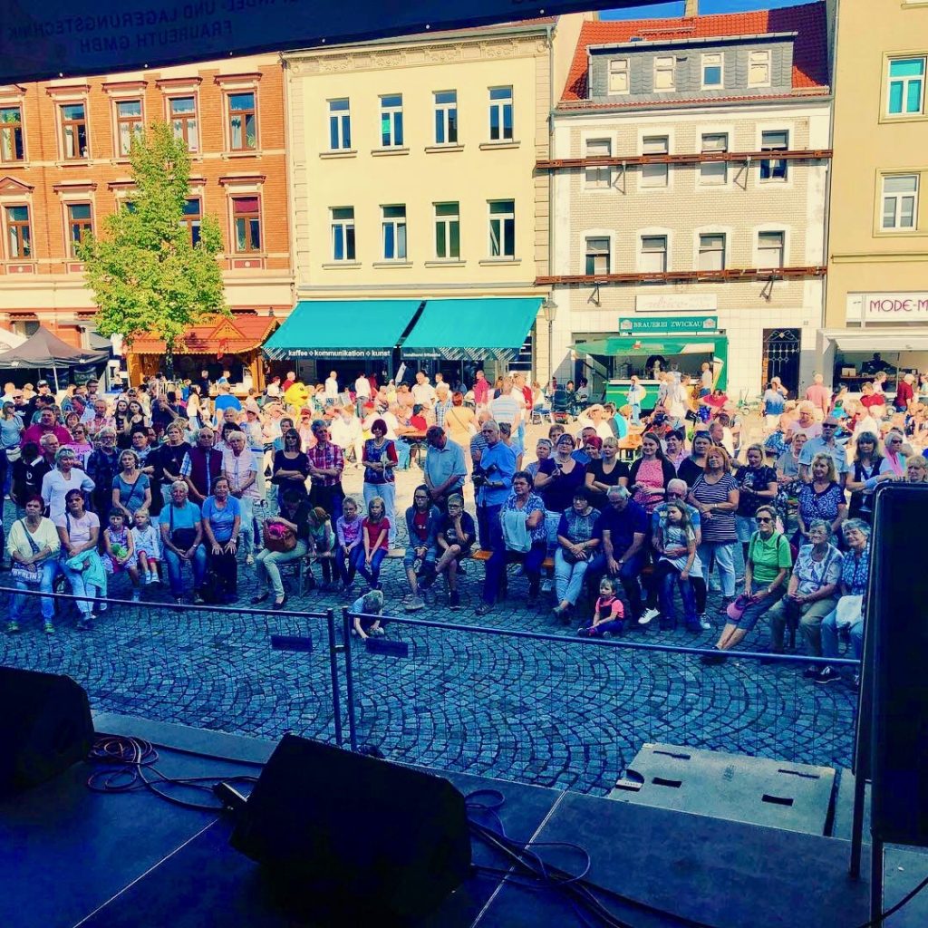 Stadtfest Werdau, Carsten Riedel Blick von der Bühne